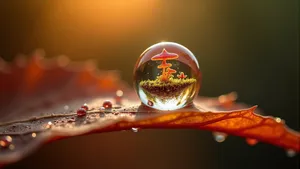 Autumn Amber Microcosm